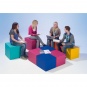 Sitzelement, Hocker quadratisch L, Sitzfläche 45x45 cm, Höhe 45 cm, 
